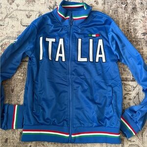 NFINITY Blue Jacket with Striped Accents